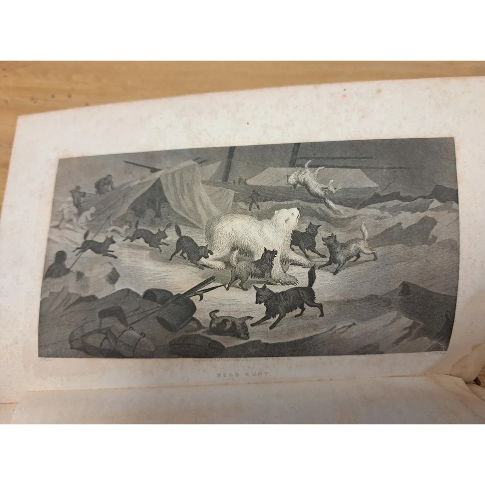 1856 Arctic Explorations Years 1853-1855 Vol 1 Dr Elisha Kane Hardback w/ Map 06
